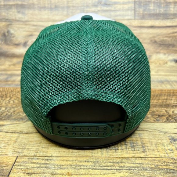 Schmidt Beer Fishing Mens Trucker Hat Green Snapback 70s Vintage Logo Ball Cap - Picture 5 of 8